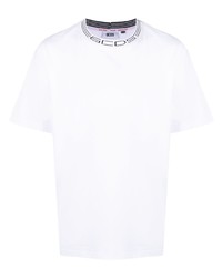 T-shirt à col rond imprimé blanc Gcds