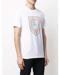 T-shirt à col rond imprimé blanc PS Paul Smith