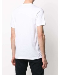 T-shirt à col rond imprimé blanc PS Paul Smith