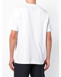 T-shirt à col rond imprimé blanc Oamc