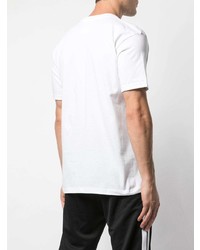 T-shirt à col rond imprimé blanc Supreme