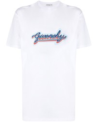 T-shirt à col rond imprimé blanc Givenchy