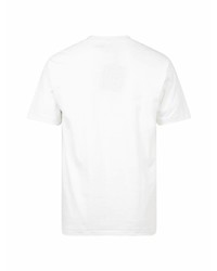 T-shirt à col rond imprimé blanc A Bathing Ape