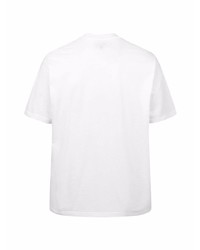 T-shirt à col rond imprimé blanc Supreme