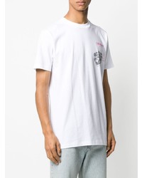 T-shirt à col rond imprimé blanc Off-White