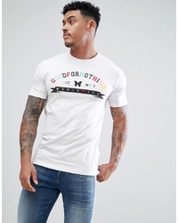T-shirt à col rond imprimé blanc Good For Nothing