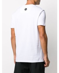 T-shirt à col rond imprimé blanc Philipp Plein