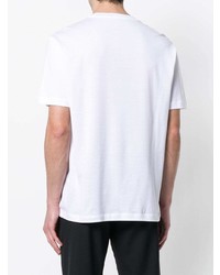 T-shirt à col rond imprimé blanc Versace