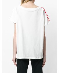T-shirt à col rond imprimé blanc Faith Connexion