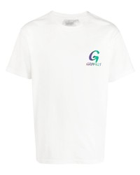 T-shirt à col rond imprimé blanc Gramicci