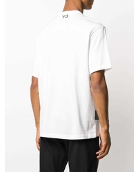 T-shirt à col rond imprimé blanc Y-3