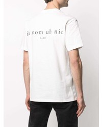 T-shirt à col rond imprimé blanc Ih Nom Uh Nit