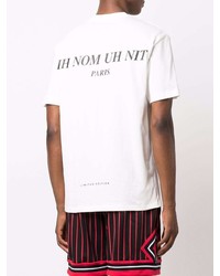 T-shirt à col rond imprimé blanc Ih Nom Uh Nit