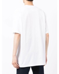 T-shirt à col rond imprimé blanc DSQUARED2