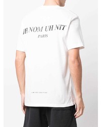 T-shirt à col rond imprimé blanc Ih Nom Uh Nit