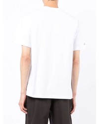 T-shirt à col rond imprimé blanc Jacquemus