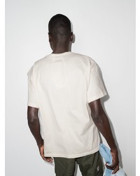 T-shirt à col rond imprimé blanc Rhude