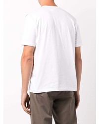 T-shirt à col rond imprimé blanc Junya Watanabe MAN