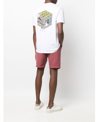 T-shirt à col rond imprimé blanc PS Paul Smith