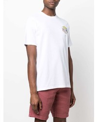 T-shirt à col rond imprimé blanc PS Paul Smith