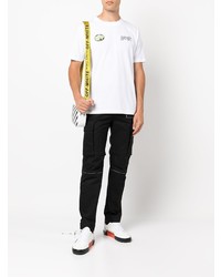 T-shirt à col rond imprimé blanc Off-White