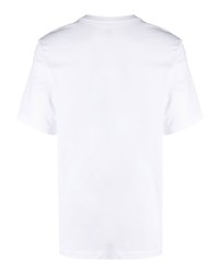 T-shirt à col rond imprimé blanc Nike