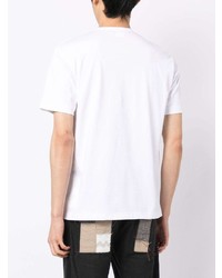 T-shirt à col rond imprimé blanc Junya Watanabe MAN