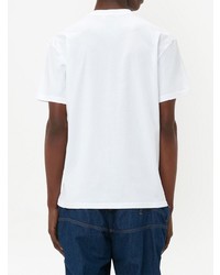 T-shirt à col rond imprimé blanc JW Anderson