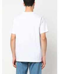 T-shirt à col rond imprimé blanc PS Paul Smith