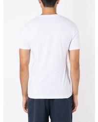 T-shirt à col rond imprimé blanc Armani Exchange