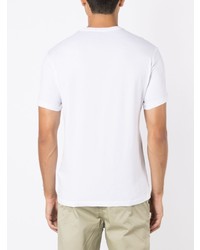 T-shirt à col rond imprimé blanc Armani Exchange