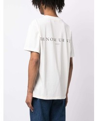 T-shirt à col rond imprimé blanc Ih Nom Uh Nit