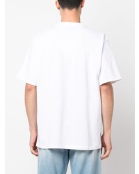 T-shirt à col rond imprimé blanc JW Anderson