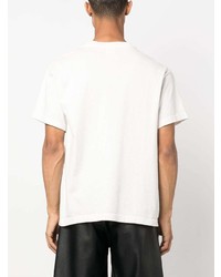T-shirt à col rond imprimé blanc SAINT MXXXXXX