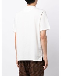 T-shirt à col rond imprimé blanc Paul Smith