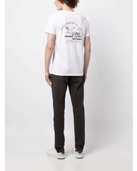 T-shirt à col rond imprimé blanc PS Paul Smith