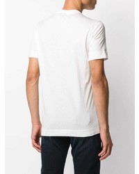 T-shirt à col rond imprimé blanc Emporio Armani