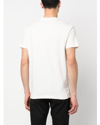 T-shirt à col rond imprimé blanc Diesel