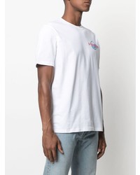 T-shirt à col rond imprimé blanc PS Paul Smith