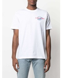 T-shirt à col rond imprimé blanc PS Paul Smith