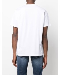 T-shirt à col rond imprimé blanc PS Paul Smith