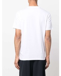 T-shirt à col rond imprimé blanc Paul Smith