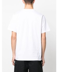 T-shirt à col rond imprimé blanc PS Paul Smith