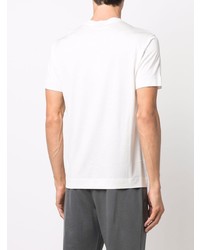 T-shirt à col rond imprimé blanc Emporio Armani