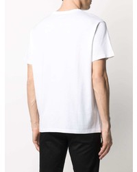 T-shirt à col rond imprimé blanc Givenchy