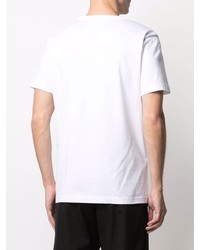 T-shirt à col rond imprimé blanc Marni