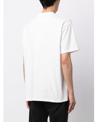 T-shirt à col rond imprimé blanc Izzue