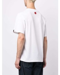 T-shirt à col rond imprimé blanc Icecream