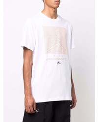 T-shirt à col rond imprimé blanc Jordan