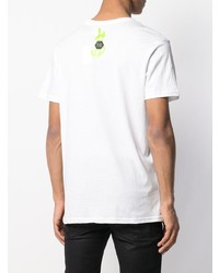 T-shirt à col rond imprimé blanc Philipp Plein